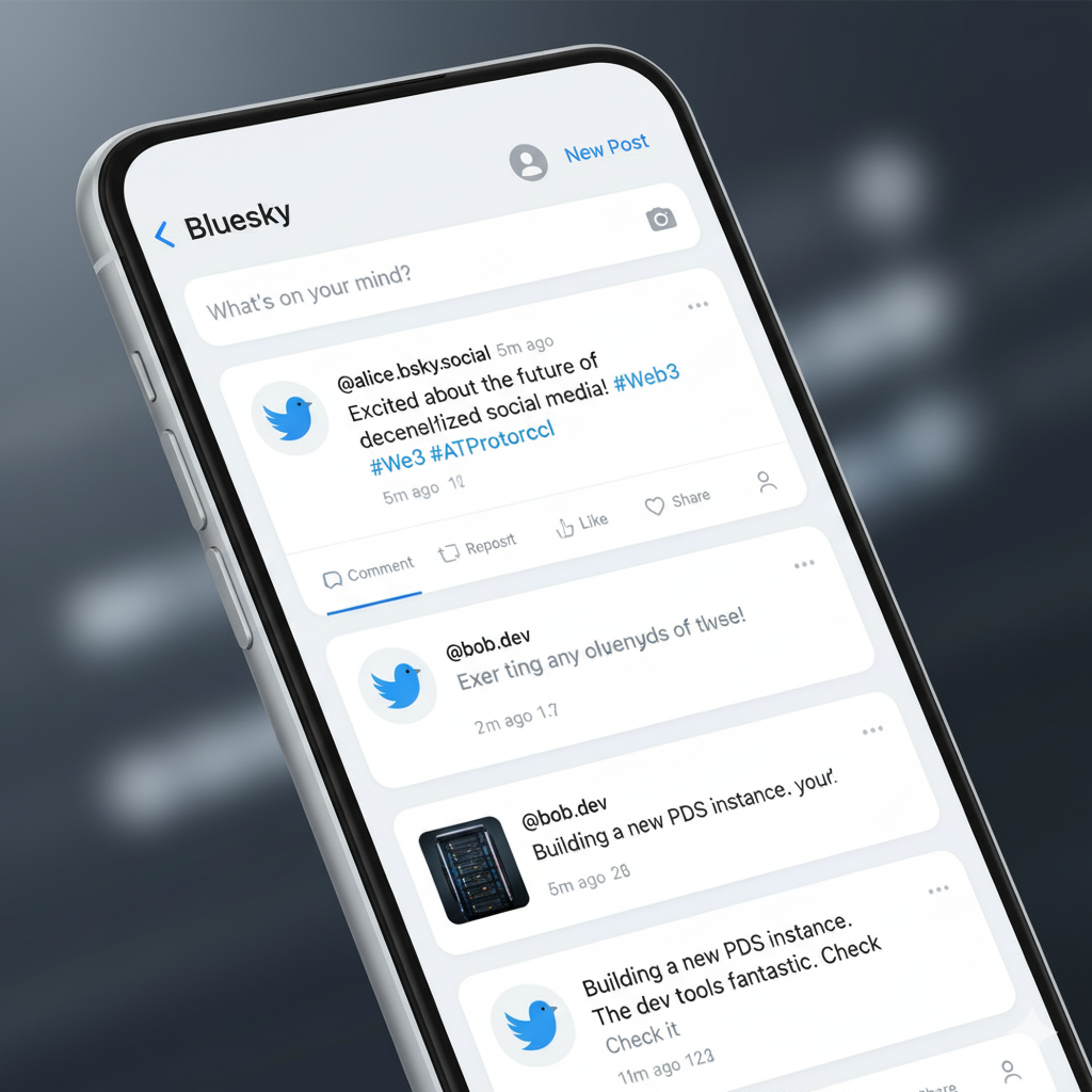 Bluesky app interface