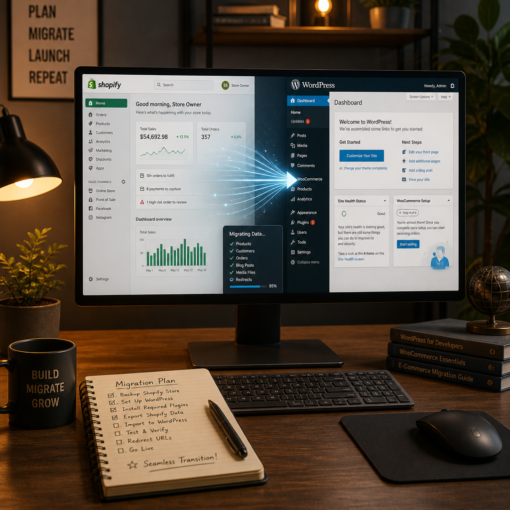 Migrate Shopify to WordPress